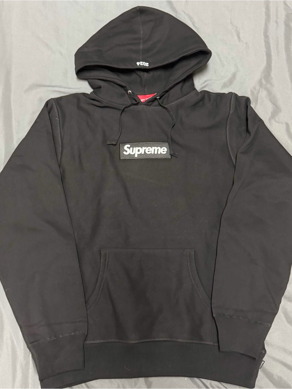 Supreme Black Box Logo Crewneck Hoodie